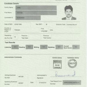 ielts certificate online